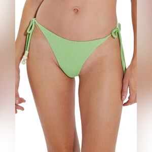 Lime Green Tie-Side Bikini Bottom